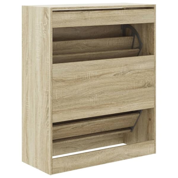 vidaXL skoreol 80x34x96,5 cm konstrueret træ sonoma-eg