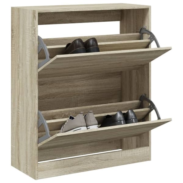 vidaXL skoreol 80x34x96,5 cm konstrueret træ sonoma-eg