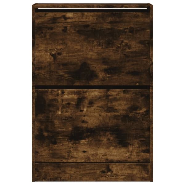 vidaXL skoreol 60x21x87,5 cm konstrueret træ røget egetræsfarve