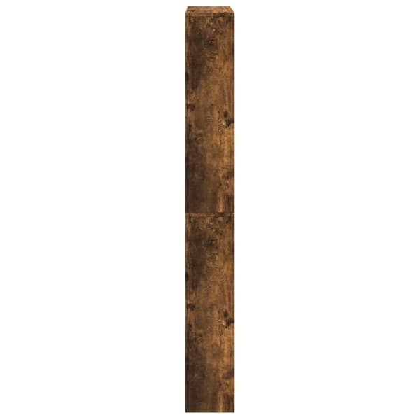 vidaXL Kenkäkaappi peilillä 4 tasoa savutammi 63x17x134 cm