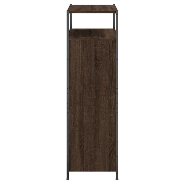 vidaXL skoreol 75x34x112 cm konstrueret træ brun egetræsfarve