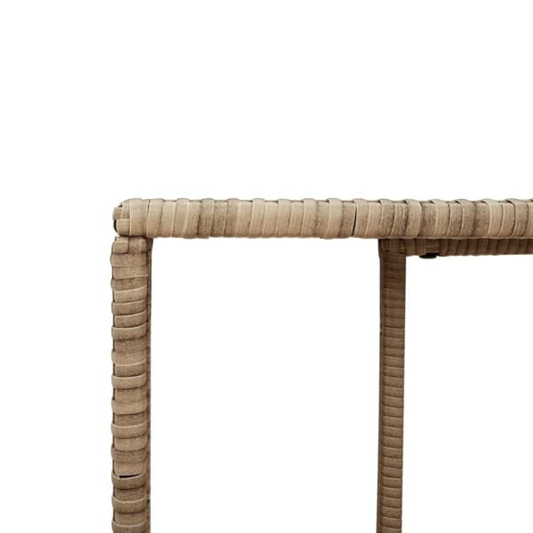 vidaXL Säilytyshyllyt 2 kpl beige polyrottinki