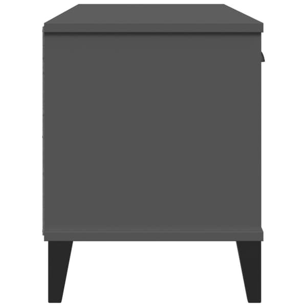 vidaXL Skobenk VIKEN antrasitt grå 106x35x45 cm konstruert tre