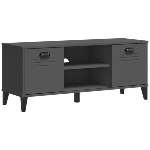 vidaXL Skobenk VIKEN antrasitt grå 106x35x45 cm konstruert tre
