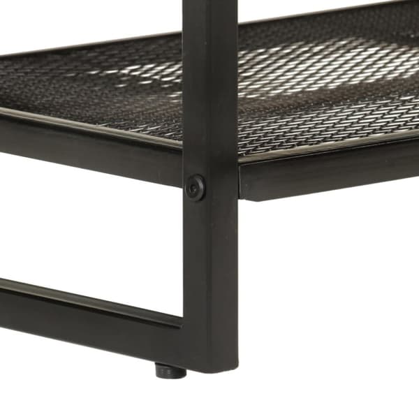 vidaXL Skobenk 110x35x45 cm heltre akasie og jern