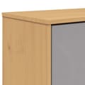 Miniatyrbillede 10 af 11: vidaXL skoskab OLDEN 55x35x120 cm massivt fyrretræ grå og brun