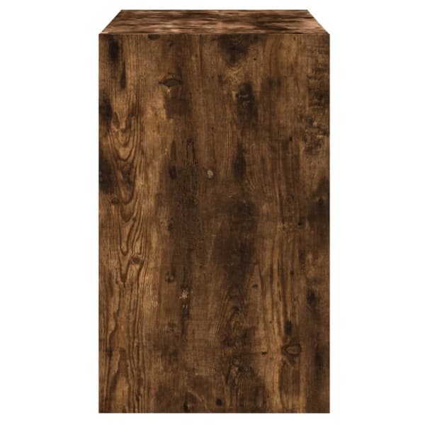 vidaXL Skoställ rökfärgad ek 80x42x69 cm konstruerat trä