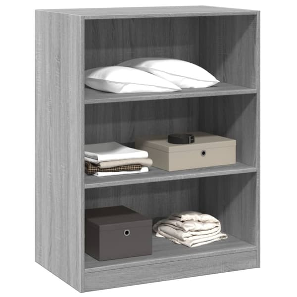 vidaXL Garderobe grå sonoma 77x48x102 cm konstruert tre