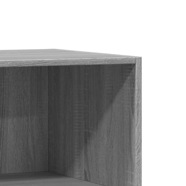 vidaXL tøjreol 77x48x102 cm konstrueret træ grå sonoma-eg