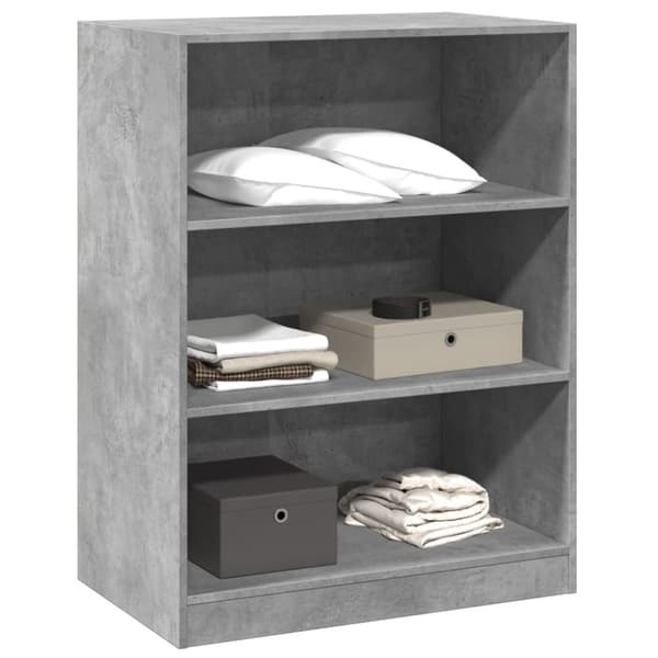vidaXL Garderobe betonggrå 77x48x102 cm konstruert tre