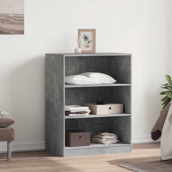 vidaXL Garderobe betonggrå 77x48x102 cm konstruert tre