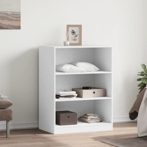 vidaXL Vaatekaappi valkoinen 77x48x102 cm lastulevy