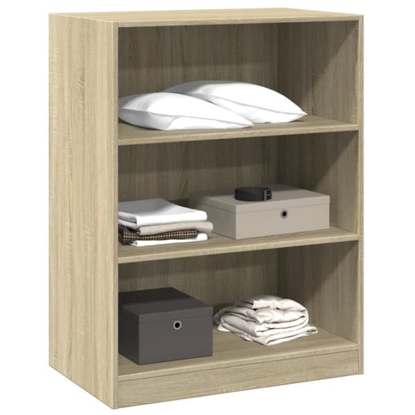 vidaXL Garderob sonoma-ek 77x48x102 cm konstruerat trä