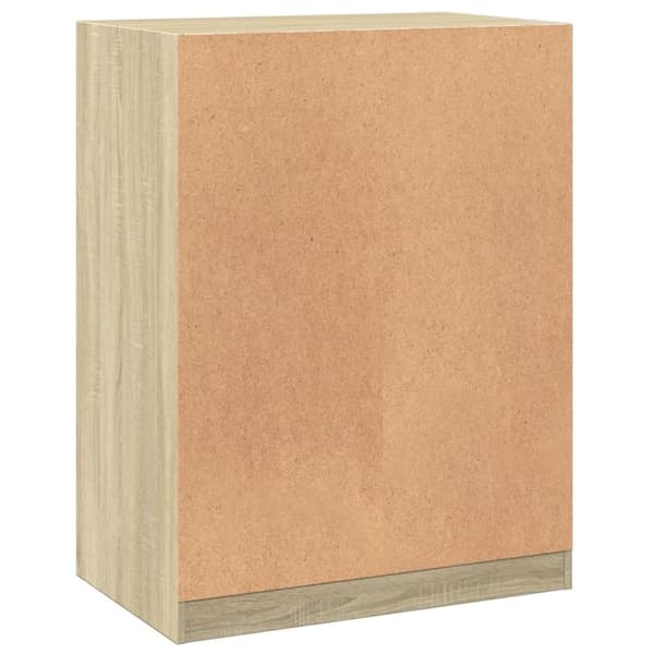 vidaXL Garderob sonoma-ek 77x48x102 cm konstruerat trä