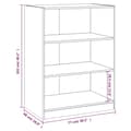Miniatyrbillede 9 af 11: vidaXL tøjreol 77x48x102 cm konstrueret træ sonoma-eg