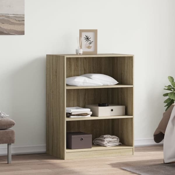 vidaXL tøjreol 77x48x102 cm konstrueret træ sonoma-eg