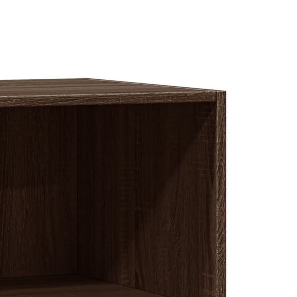 vidaXL tøjreol 77x48x102 cm konstrueret træ brun egetræsfarve