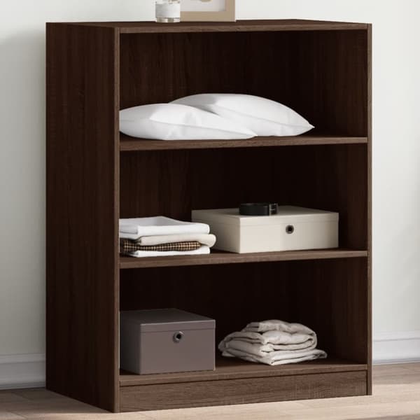 vidaXL tøjreol 77x48x102 cm konstrueret træ brun egetræsfarve