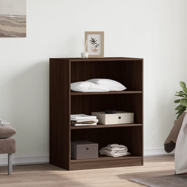 vidaXL tøjreol 77x48x102 cm konstrueret træ brun egetræsfarve