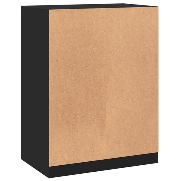 vidaXL Garderobe svart 77x48x102 cm konstruert tre