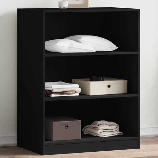 vidaXL Garderobe svart 77x48x102 cm konstruert tre