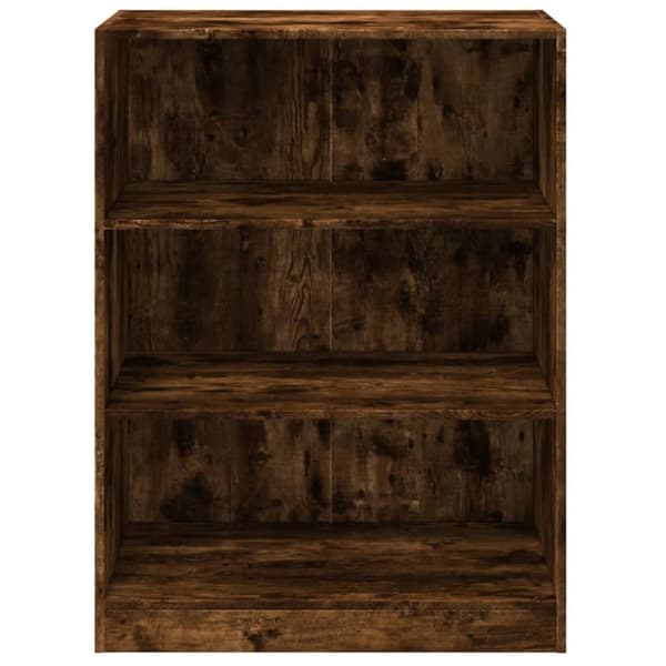 vidaXL tøjreol 77x48x102 cm konstrueret træ røget egetræsfarve