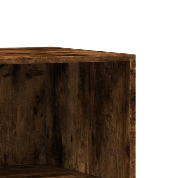 vidaXL tøjreol 77x48x102 cm konstrueret træ røget egetræsfarve