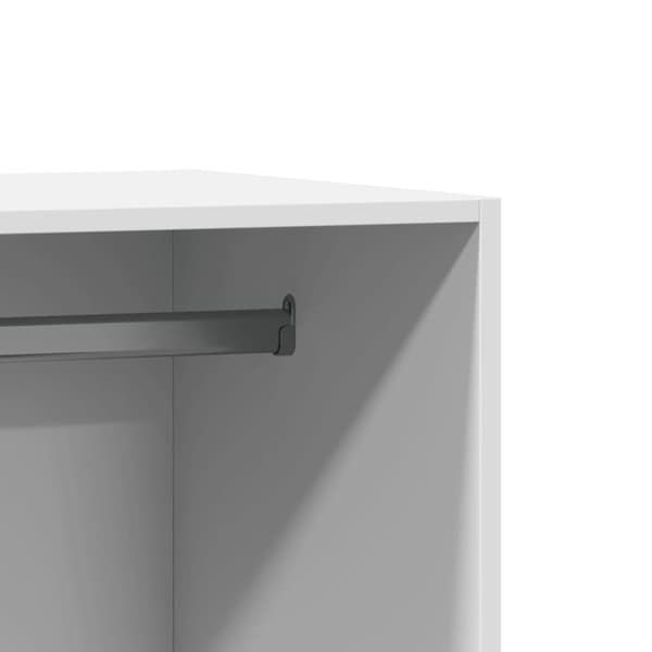 vidaXL tøjskab 48x41x102 cm konstrueret træ hvid