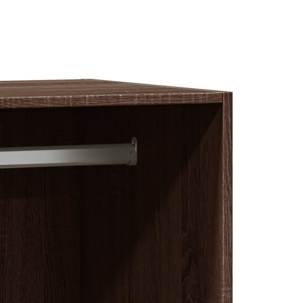 vidaXL Garderobe brun eik 48x41x102 cm konstruert tre