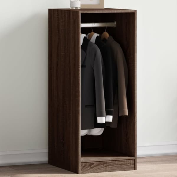 vidaXL Garderobe brun eik 48x41x102 cm konstruert tre