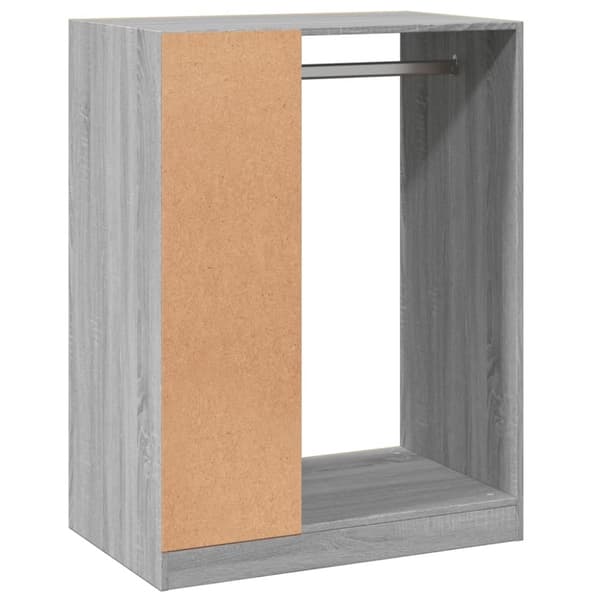 vidaXL tøjreol 77x48x102 cm konstrueret træ grå sonoma-eg