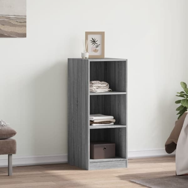 vidaXL tøjskab 48x41x102 cm konstrueret træ grå sonoma-eg