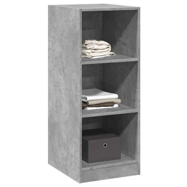 vidaXL tøjskab 48x41x102 cm konstrueret træ betongrå