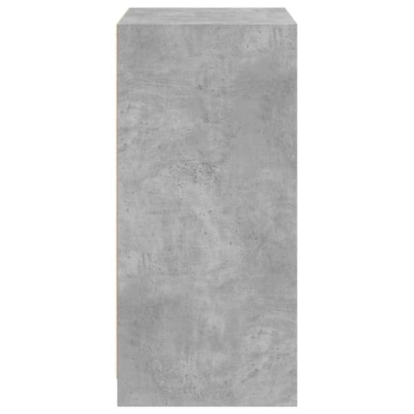 vidaXL tøjskab 48x41x102 cm konstrueret træ betongrå