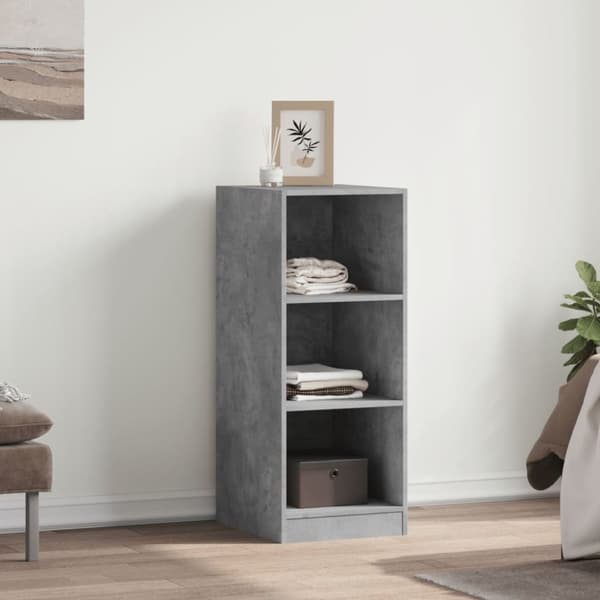 vidaXL tøjskab 48x41x102 cm konstrueret træ betongrå