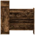Miniatyrbilde 5 av 11: vidaXL Skohylle røkt eik 100,5x28x100 cm konstruert tre