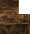Miniatyrbilde 8 av 11: vidaXL Skohylle røkt eik 100,5x28x100 cm konstruert tre