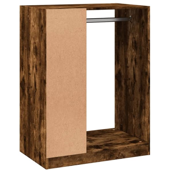 vidaXL tøjreol 77x48x102 cm konstrueret træ røget egetræsfarve
