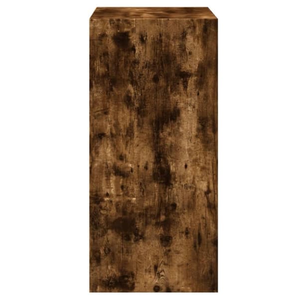 vidaXL tøjreol 77x48x102 cm konstrueret træ røget egetræsfarve