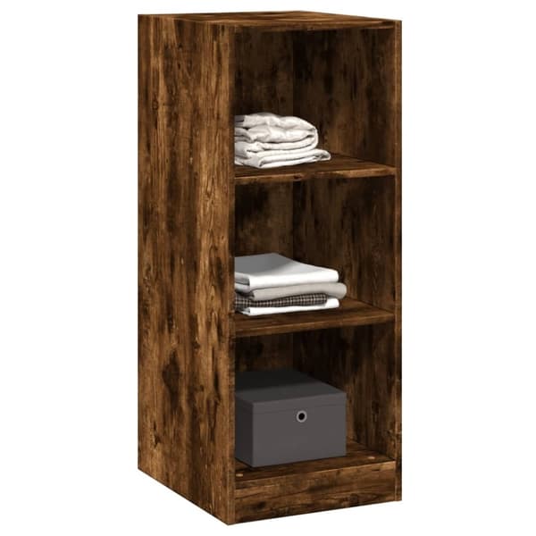 vidaXL Garderobe røkt eik 48x41x102 cm konstruert tre