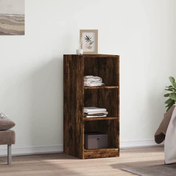 vidaXL Garderobe røkt eik 48x41x102 cm konstruert tre