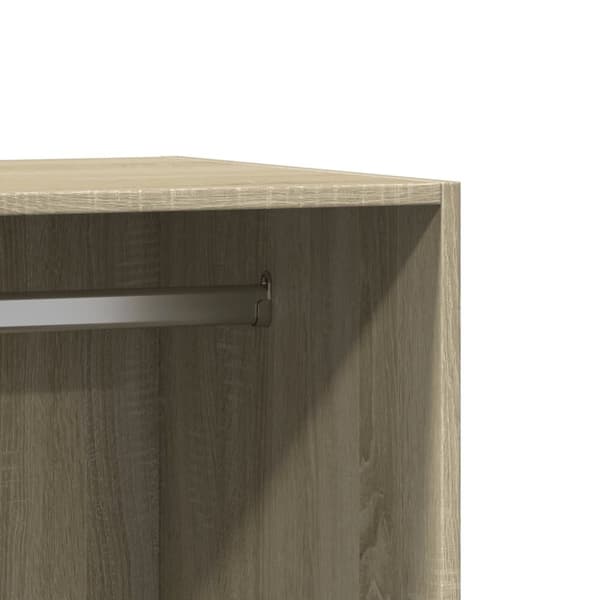 vidaXL Garderobe sonoma eik 48x41x102 cm konstruert tre