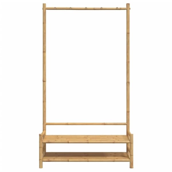 vidaXL tøjstativ med hylder 103x40x183 cm bambus