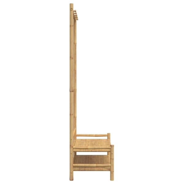 vidaXL tøjstativ med hylder 103x40x183 cm bambus