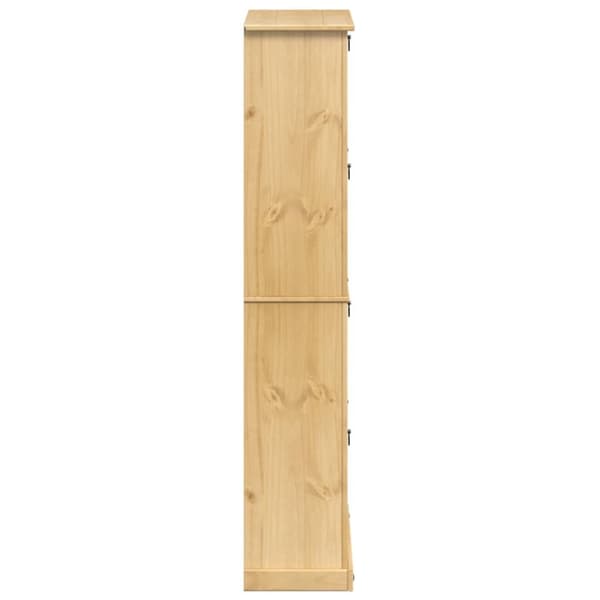 vidaXL Skoskåp Corona 99x32x163,5 cm massiv furu