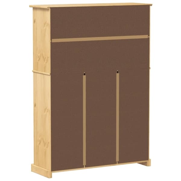 vidaXL skoskab Corona 99x32x138 cm massivt fyrretræ