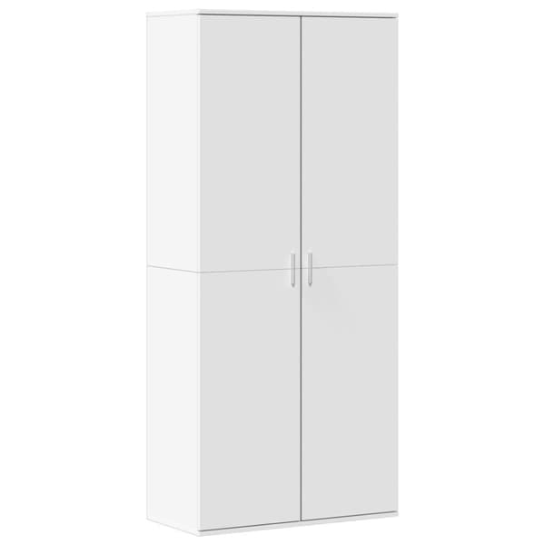 vidaXL Kenkäkaappi valkoinen 80x39x178 cm lastulevy