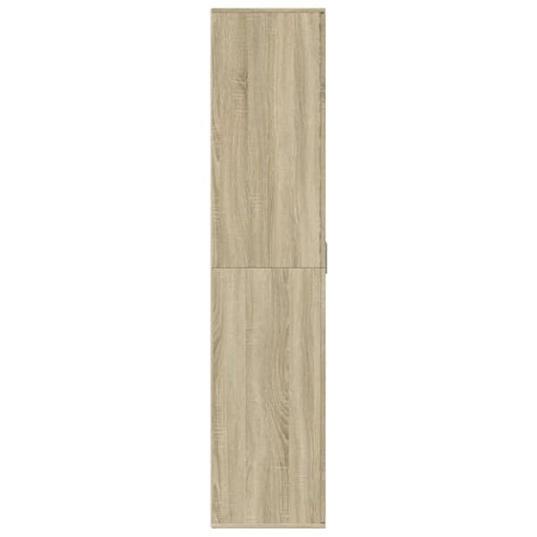 vidaXL Skoskap sonoma eik 80x39x178 cm sponplate