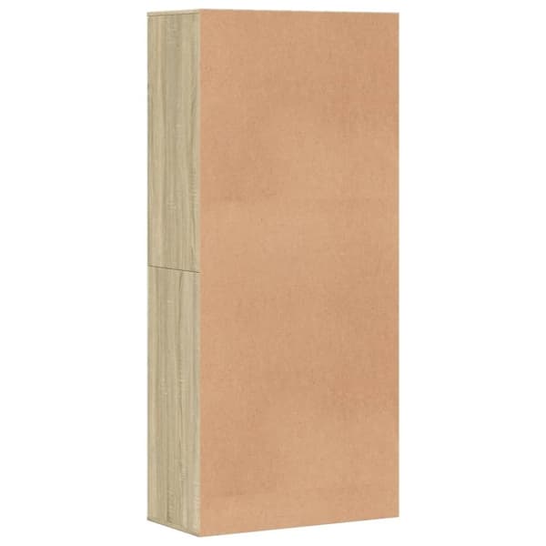 vidaXL Skoskap sonoma eik 80x39x178 cm sponplate