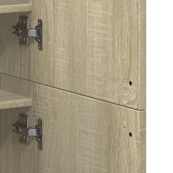 vidaXL Skoskap sonoma eik 80x39x178 cm sponplate